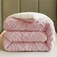 thumbnail image 4 of kcavykas Double Layer Soft Lambskin Throw Blanket Winter Quilt Thick Plush Warm Sofa Bed Cover Cozy Washable All Season Comforter with Extra Insulation, 4 of 6
