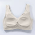 thumbnail image 5 of Lumtrix Wirefree Bras For Women Full Coverage No Underwire Everyday Bras Comfortable Wireless Padded Jelly Underwire White 38, 5 of 5