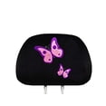 thumbnail image 3 of Yupbizauto New Embroidered Butterfly Design Car Truck SUB Seat Headrest Covers Universal Fit Pairs, 3 of 5