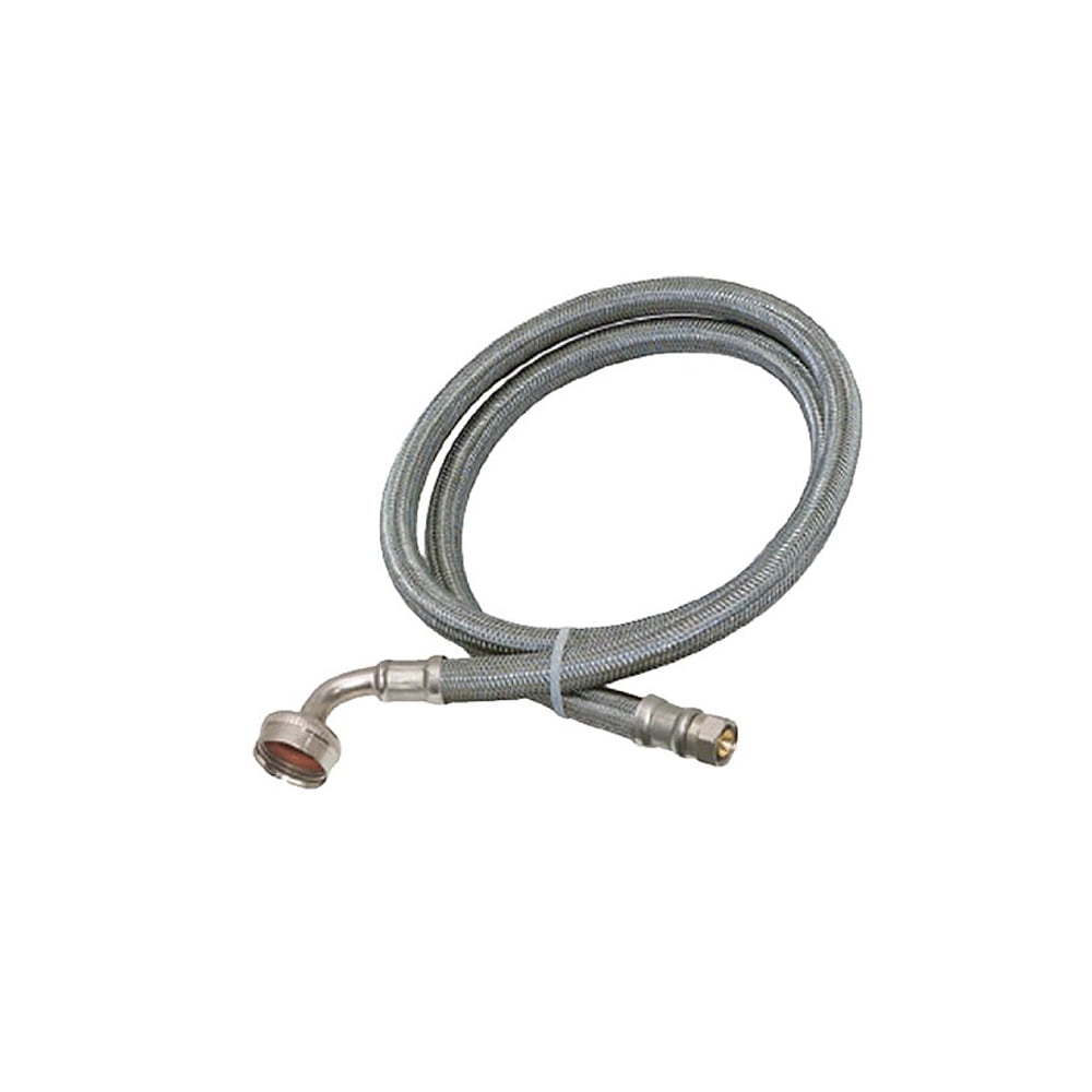 Fit To Support EzFlo 5' Stainless Steel Dishwasher Hose, 3/8" C x 3/4