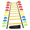 thumbnail image 4 of Colaxi Agility Ladder Jumping Obstacles Workout with Storage Bag Flexible Accessory Yellow, 4 of 8