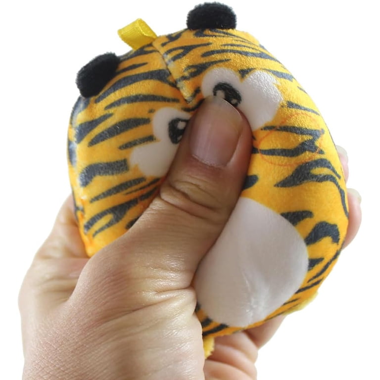 Set of 2 RANDOM Plush Safari Zoo Animal Sugar Ball - Thick Glue