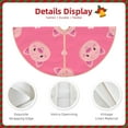 thumbnail image 5 of Bingfone Christmas Tree Skirt Mat Christmas Decoration Interior 48"-Cartoon Pigs And Hearts, 5 of 8