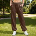 thumbnail image 2 of Womens Baggy Sweatpants Heavyweight Wide Leg Drawstring Sweat Pants,Casual Lounge Joggers Slacks with Pockets, 2 of 5