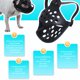 thumbnail image 5 of Pisexur Suministros para mascotas Bozal para perros,Bozal para perros de pico corto,Bozal corto de goma,Bozal anti-comer y anti-mordidas Transpirable perros, gatos y animperros, gatos y animales, 5 of 8