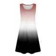 thumbnail image 4 of Coerni Tween Girls Ombre Sleeveless Dress Flowy A Line Sundress Fressy Casual Elegant Dresses for Kids Gradient Vest Dress, 4 of 4