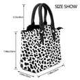thumbnail image 3 of Spotted Pattern Black And White Rivet Fashion One-Shoulder Women's Handbag Tote Bag, 3 of 6