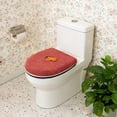 thumbnail image 4 of Gnwei Toilet Seat Warmer Cover,Bathroom Soft Thicker Warmer with Zipper Snaps Fixed Stretchable Washable Fiber Cloth Toilet Seat Covers Pads Easy Installation& Cleaning, 4 of 7