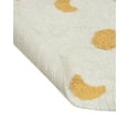 thumbnail image 5 of BUNGALOWANDBEYOND Round Tufted Rug | Circle Rug | Cotton Soft Rug For Girls Room | Nursery Decor Rug| White Circle Rug With Yellow Dot | Play Area Cotton Rug | 6.3 ft Diameter, 5 of 6
