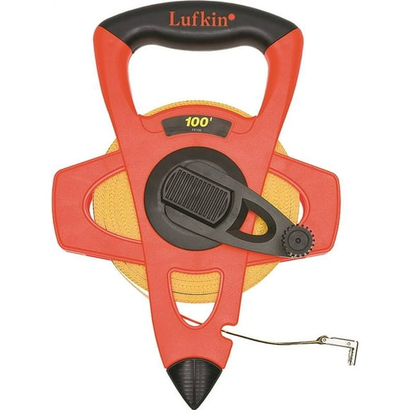 Lufkin FE100/1706 Long Measuring Tape, 100 ft L X 1/2 in W, Fiberglass