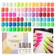 thumbnail image 1 of Kit de esmaltes de uñas en gel GAOY, 42 unidades, rojo, verde, azul y naranja, 1 of 6