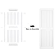 thumbnail image 6 of JUBEST 36"x84" White Sliding Barn Door, MDF Wood Door with Water-Proof & Scratch-Resistant PVC Surface, H-Frame Modern Barn Door, Barn Door Slab Only, NOT Included Hardware Kit, 6 of 9