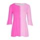 thumbnail image 5 of Camisetas con Cuello en V Mujeres Moda Impresa 3/4 Mangas Blusa, Top Cómodo Casual para el Hogar Y Diario, 5 of 5