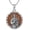 03-Saint Jude (Wood), variant on Saint George Necklace with Abalone Shell 925 Sterling Silver St George Pendant Necklace Religious Medal Protection Necklace Amulet Jewelry Gifts for Men Women