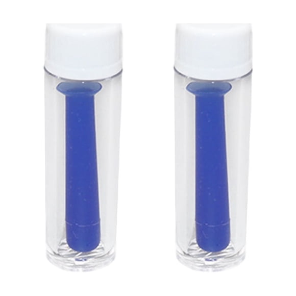 Soidarity Removedor de lentes de silicona médico de 2 piezas para una eliminación fácil y segura de lentes conveniente removedor de lentes Cuidado de ojos azul