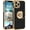 Black/Gold, variant on iPhone 13 Pro Max Case,iPhone 13 Pro Max Phone Case with Ring Stand Holder,360°Rotatable Magnetic Kickstand Shiny Plating Gold Edge Slim Soft TPU Shockproof Protective Case for Women Men,Black