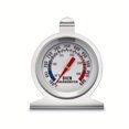 thumbnail image 1 of 1pc, Oven Thermometer Double Scale 50-300°C/80-80°F, Oven Barbecue Wok Chef Smoking Thermometer Instant Read Stainless Steel Thermometer Kitchen Cooking Thermometer For BBQ Baking, Hook Or Independent, 1 of 4