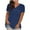 Navy, variant on AherBiu Summer Tops for Women Short Sleeve V Neck Basic Comfy Top Tees Casual Loose Fitted Tshirt with Pocket