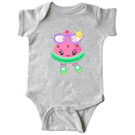 

Inktastic Cute Watermelon with Sunglasses Gift Baby Boy or Baby Girl Bodysuit