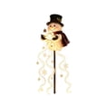 thumbnail image 3 of Solar Snowman Garden Stake Light Outdoor Yard Decoration with Hanging Snowflake Star Strands for Christmas Pathway, 3 of 9