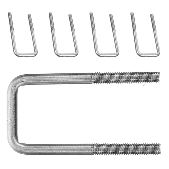 PAMINGONO 5 PCS Stainless Steel Square U Bolts for Prevent Loosening in Marine and Construction Applications