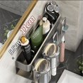 thumbnail image 3 of Wall mounted toothbrush holder, toothbrush holder with cup for bathroom, 3 of 5
