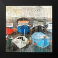 thumbnail image 2 of Atelier B Art Studio 15x15 Black Modern Framed Museum Art Print Titled - Color Fading Rain at the Port, 2 of 5