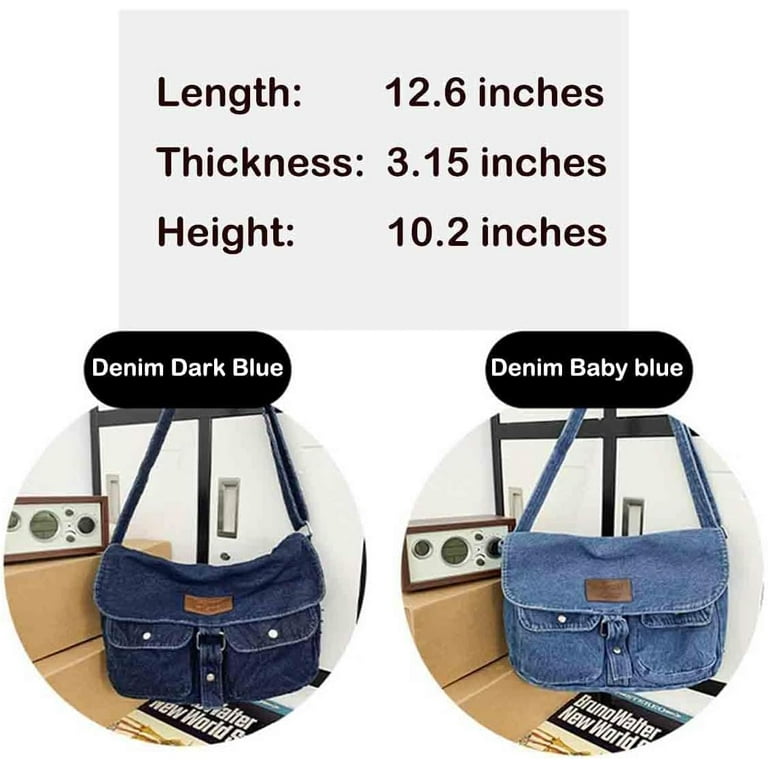 Fashion denim handbag shoulder bag large capacity retro Fashion denim handbag shoulder bag large capacity retro