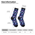 thumbnail image 2 of Fuzoiu Skull flower funny Print Athletic Crew Socks for Men & Women,Casual Crew Socks,Above Ankle Crew Socks for Business, Casual, 2 of 6