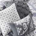 thumbnail image 4 of Home Essence Adela 7 Piece Cotton Printed Comforter Set, Grey, Cal King, 4 of 5