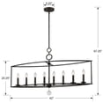 thumbnail image 3 of Cameron 8 Light English Bronze Linear Chandelier by Crystorama 9168-EB in Bronze Finish, 3 of 6
