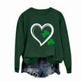 thumbnail image 4 of Ounisa St. Patrick's Day Sweatshirt for Women Clover Graphic T-Shirts Patty's Day Color Long Sleeves Tee Tops, 4 of 7