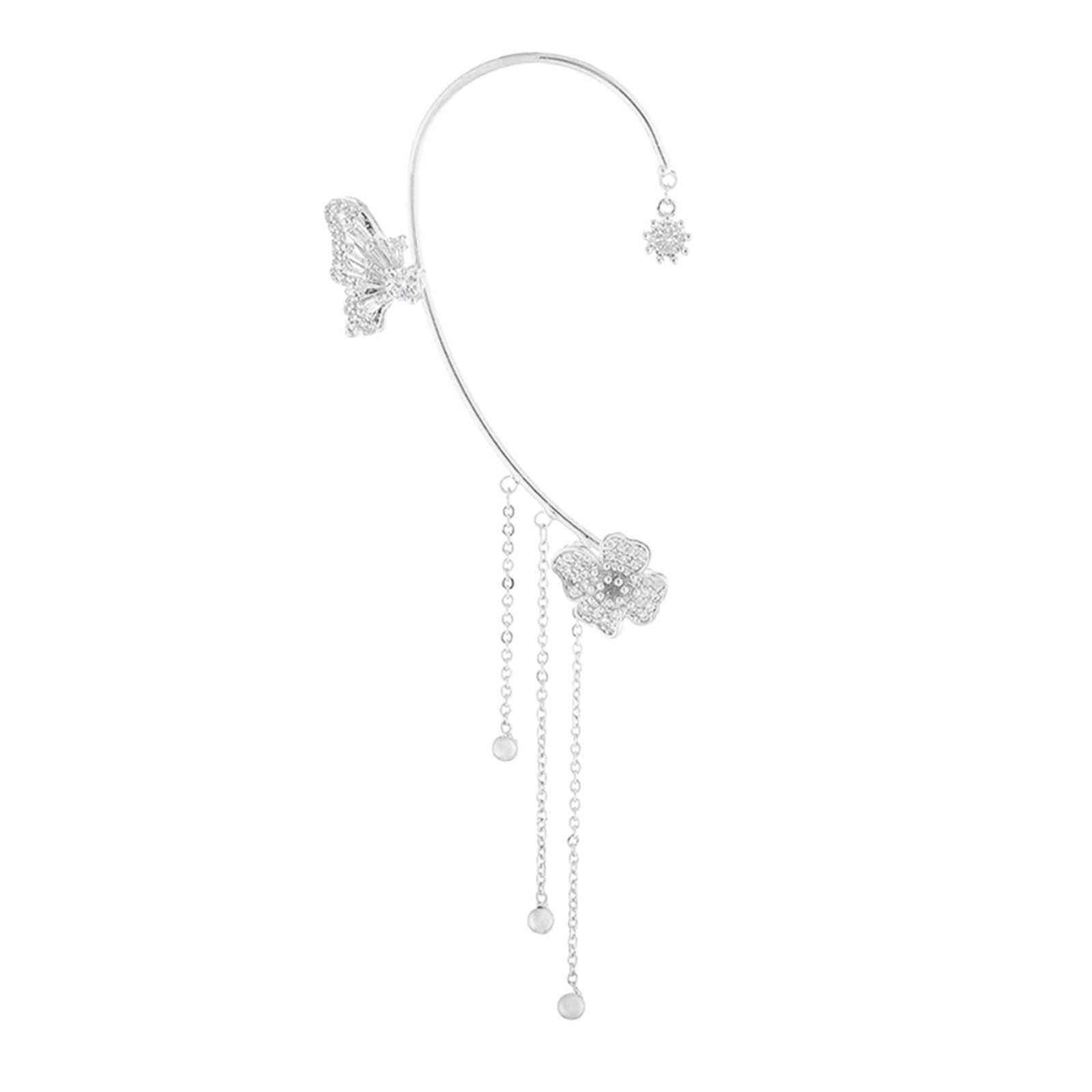 Midsumdr Earrings For Women,Butterfly Tassel Flower Ear Hanging