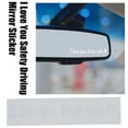 thumbnail image 5 of 2Pcs I Love You Driving Safe Mirror Sticker, Drive Safe I Love You Rearview Decal, I Love You Drive Safe Sticker, Rear View Mirror Decal, Car Stickers Decal Holiday Deals, 5 of 9