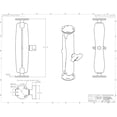 thumbnail image 2 of Ball Mount w/Long Double Socket Arm & 2-2.5" Round Bases w/AMPs Pattern, 2 of 2