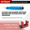 thumbnail image 4 of Professional Brake Line Flare Kit for Single, Double (SAE) Flares & Bubble (ISO) Flares with Tubing Cutter Pipe Reamer for 3/16-5/8" 7 Sizes, 4 of 7