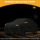 thumbnail image 3 of Funda para auto impermeable para todo clima, protección exterior completa contra el sol y la lluvia, con tiras reflectantes, negra para Hyundai Nexo, 3 of 5