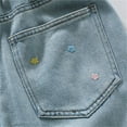 thumbnail image 7 of Cowsor Toddler Girl's High Waisted Bow Front Bell Bottom Jeans Flare Leg Denim Pants, 7 of 7