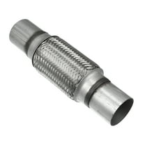 Unique Bargains 2"x6"x10" Car Exhaust Flexible Tube Universal Exhaust Joint with Welding Extension Pipe Stainless Steel