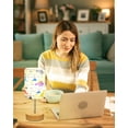 thumbnail image 6 of SparkGlowy Bedside Table Lamp for Bedroom with Dinosaur Pattern Printed Shade Small Touch Lamp with Wood Base for Living Room, 6 of 8