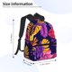 thumbnail image 2 of Balery Purple Flower Mochila para Mujeres y Hombres, Mochila Ligera Casual para Viajes, Mochila Clásica Básica para la Universidad, 2 of 6