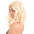 thumbnail image 5 of Adult Women's Medium Length Halloween Cosplay Blonde Princess of the Castle Costume Wig, 5 of 10