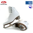 thumbnail image 2 of BOTAS - model: CINDY / Made in Europe (Czech Republic) / Innovated Figure Ice Skates for Women, Girls / Layered Real Leather Upper / LTT technology / White Str. Cuff / Color: White, Size: Adult 5, 2 of 6