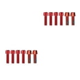 thumbnail image 4 of fastboy Lot de 6 Vis de Potence de Vélo en Acier Inoxydable Montage Hexagonal avec Accessoires de Rondelle Rouge M5x4+M6x2 2Ensemble, 4 of 6