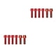 thumbnail image 2 of Tornillo de vástago Greeniant 6 piezas Acero inoxidable Rojo M5x4 M6x2, 2 of 6