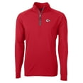 thumbnail image 2 of Men's Cutter & Buck Red Kansas City Chiefs  Adapt Eco DryTec Raglan Quarter-Zip Jacket, 2 of 3