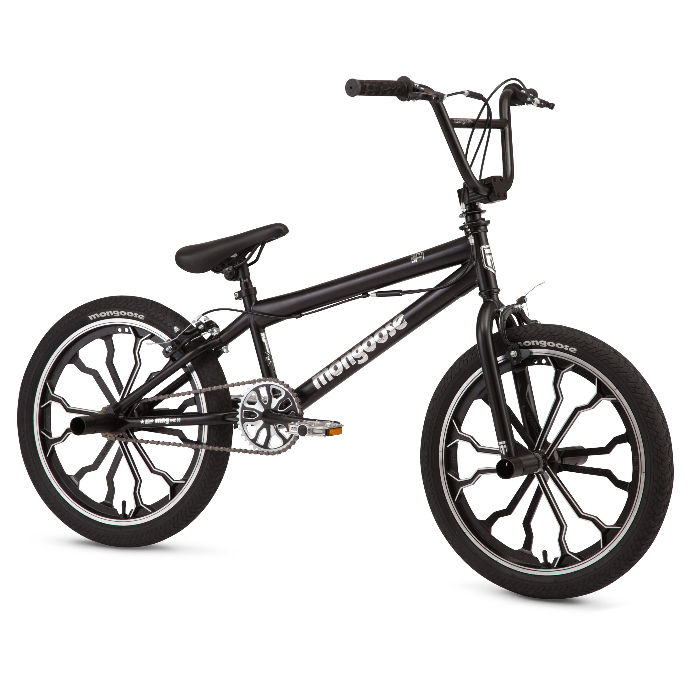 Mongoose Rebel Kids BMX Bike, 20", Black photo 2