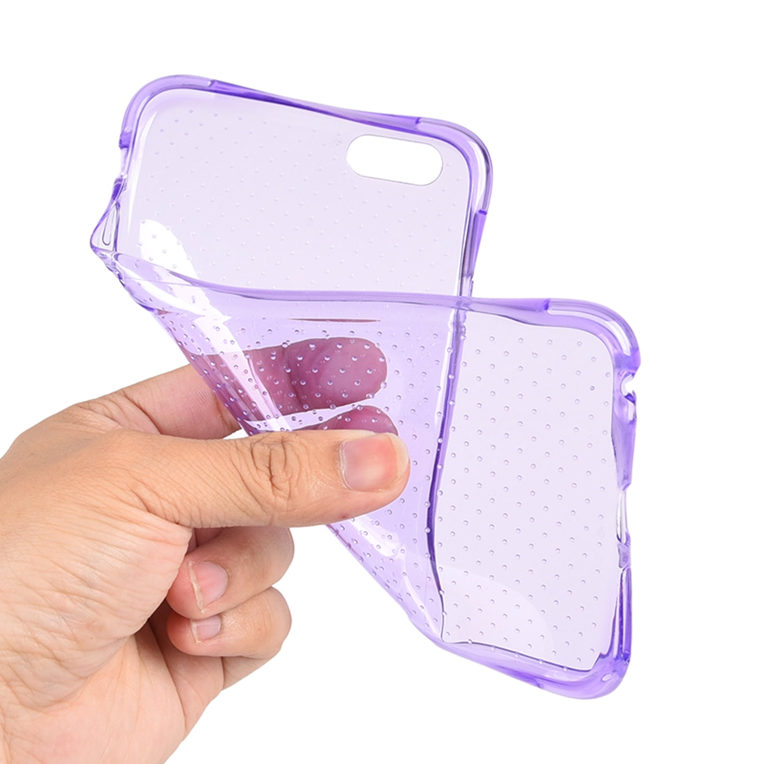Sparkling Crystal Skin Case for Apple iPhone 6 Plus / 6S Plus With Drop Resistant , Shock Proof TPU Cover Casing (Purple)