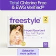 thumbnail image 3 of (2 pack) Freestyle Total Chlorine Free 14x Better Absorption Hypoallergenic EWG Verified® Baby Diapers, Size 2 (9-18 lbs), 56 Count, 3 of 42