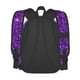 thumbnail image 4 of Disketp Purple Glitter Mochila Escolar de Gran Capacidad y Peso Ligero, Mochila de Viaje Ideal para Escuela, Trabajo y Uso Diario, Cómoda y con Estilo, 4 of 8